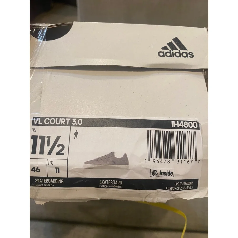 Adidas VL Court 3.0 Mens Skateboard Shoes Olive Green IH4800 Sneakers 11.5